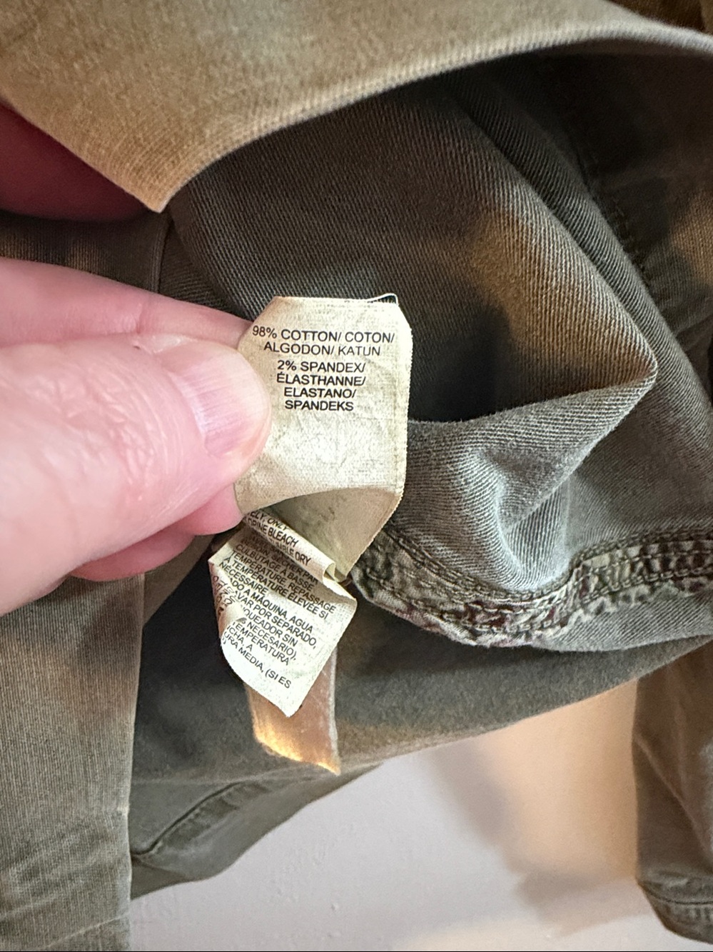Lucky Brand Olive Utility Jacket with Front Pockets LARGE - Picture 8 of 9
